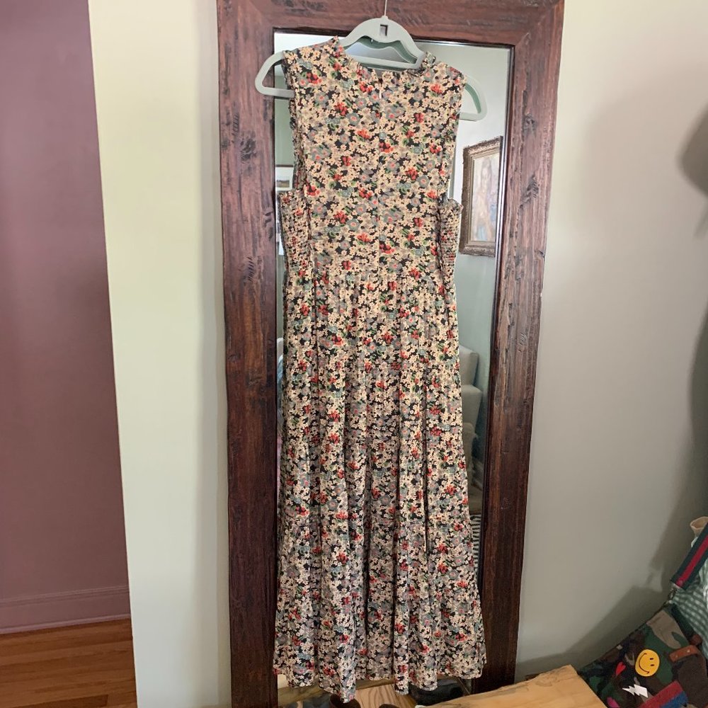 Doen Cotton Floral Midi Dress Sz. Small